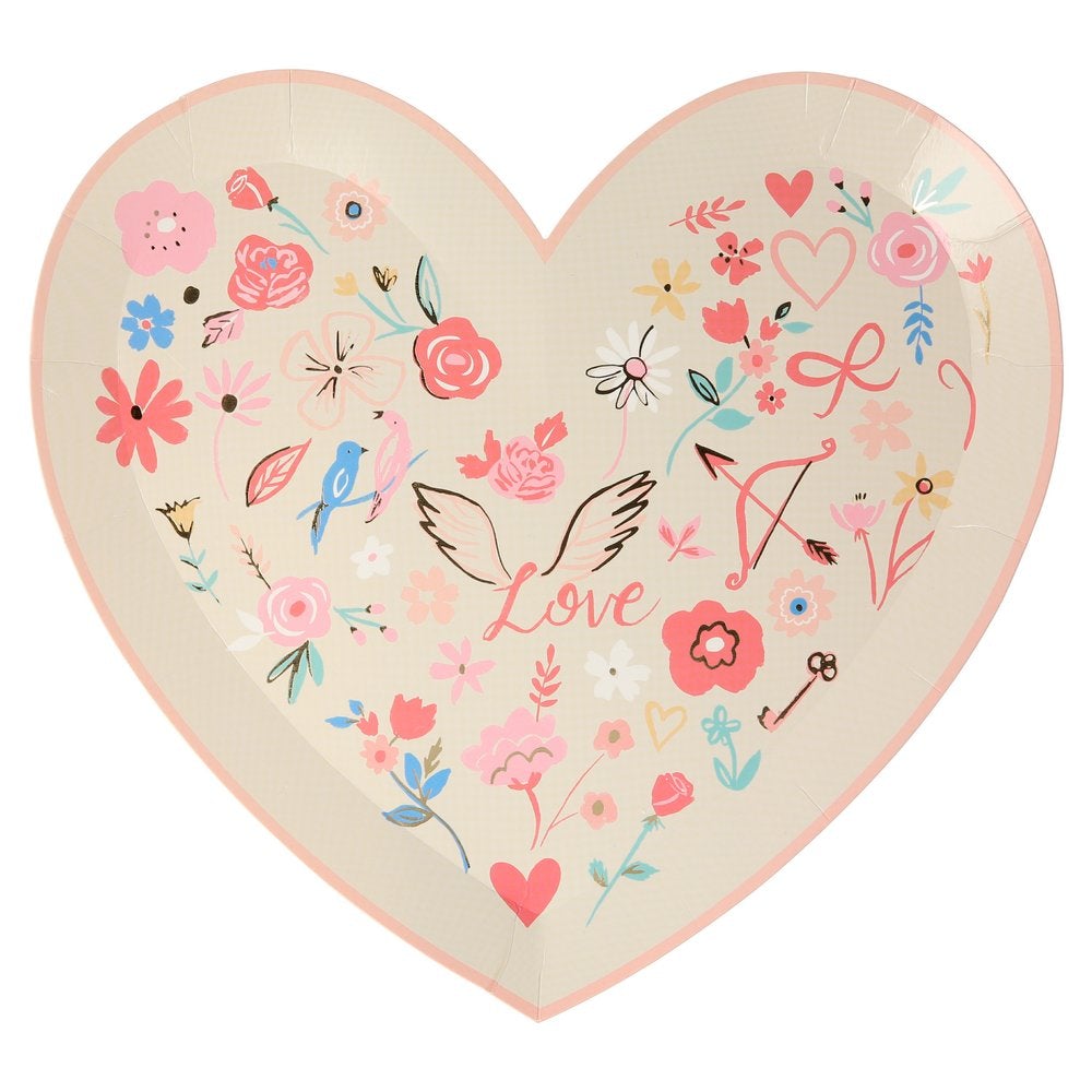 Valentine Heart Shaped Plates