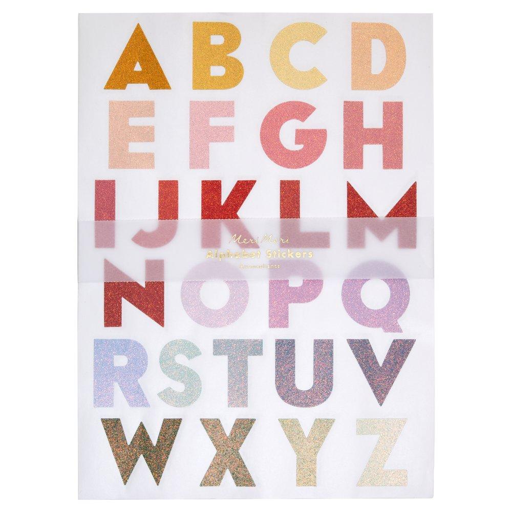 Large Ombré Alphabet Sticker Sheets