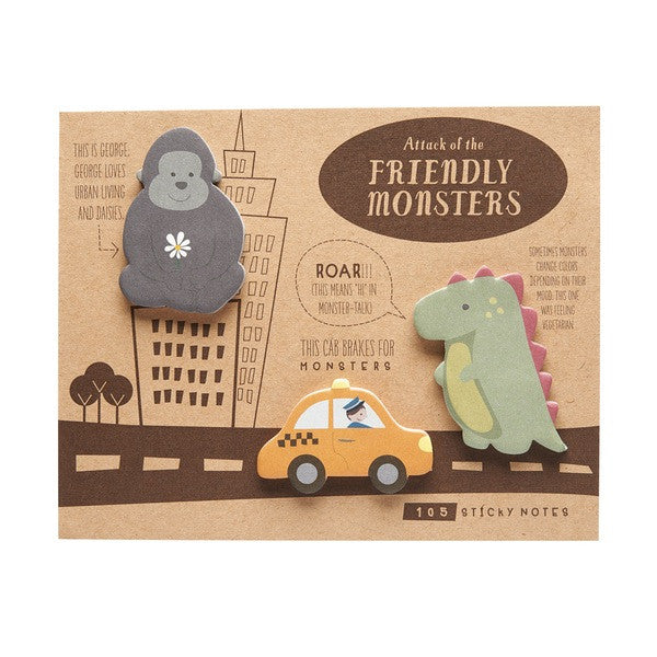 Monster Attack Sticky Notes