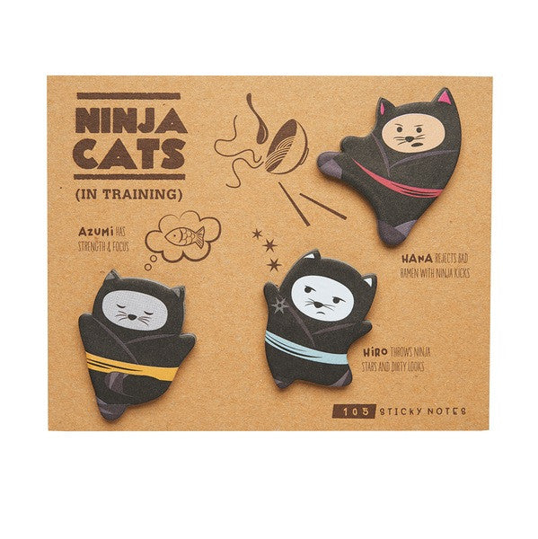 Ninja Cats Sticky Notes