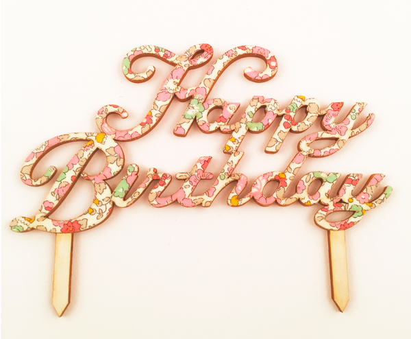Liberty of London 'Happy Birthday' Topper