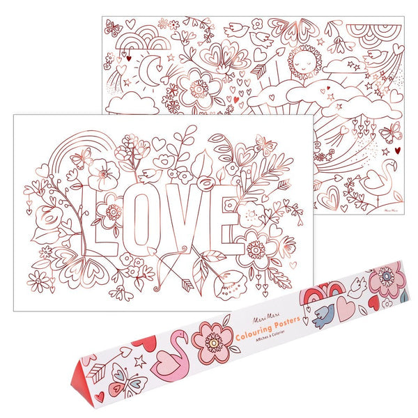 Valentine Coloring Posters