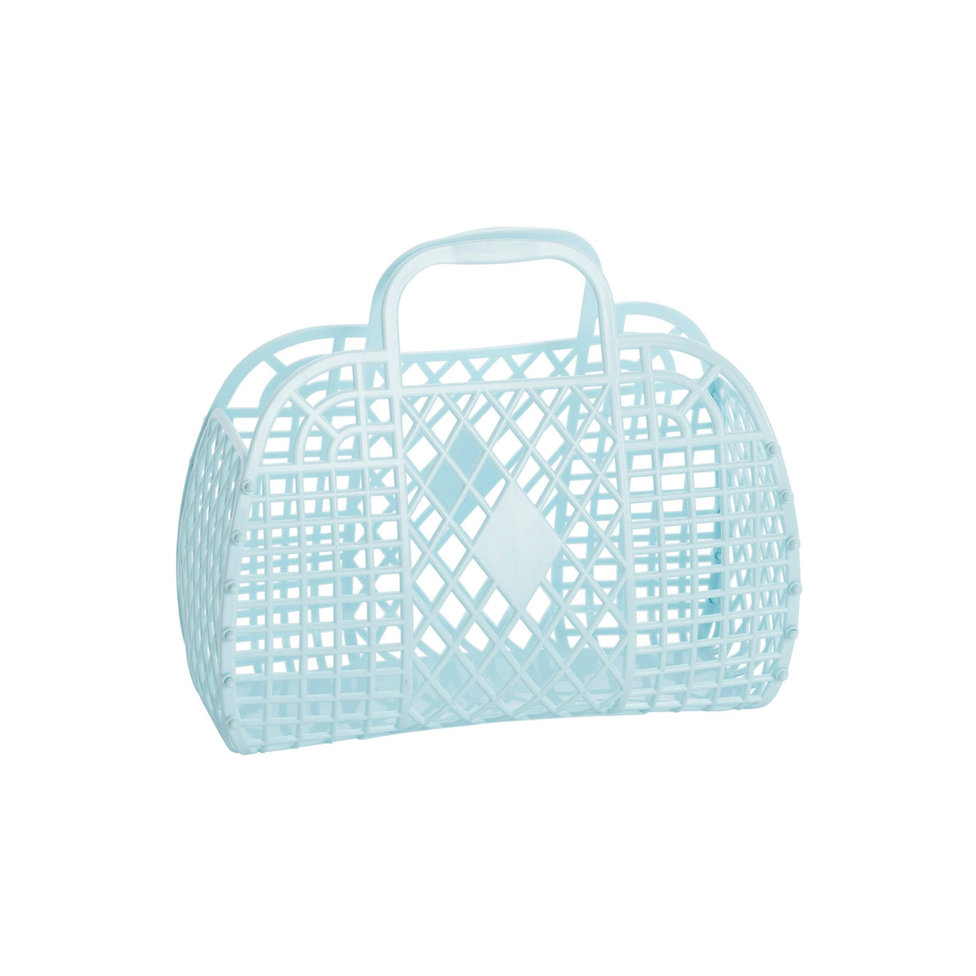 Small Retro Basket - Blue