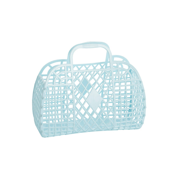 Small Retro Basket - Blue