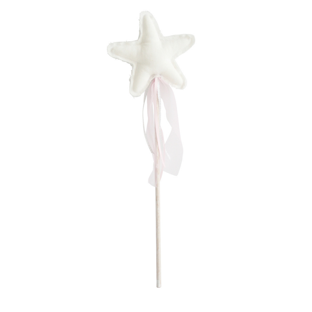 Amelie Ivory Linen Star Wand