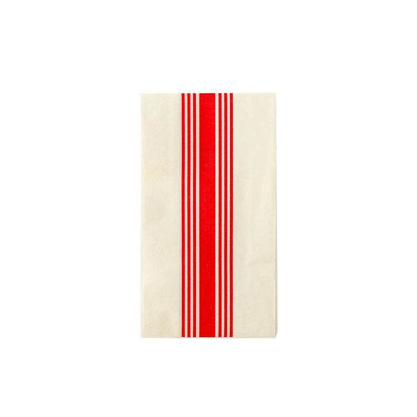 Hamptons Red Stripe Paper Guest Towels