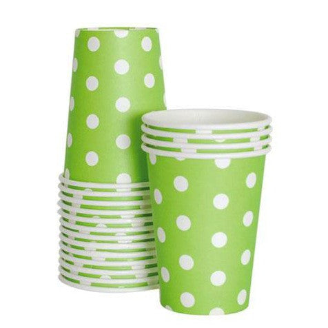 Apple Green Paper Cups