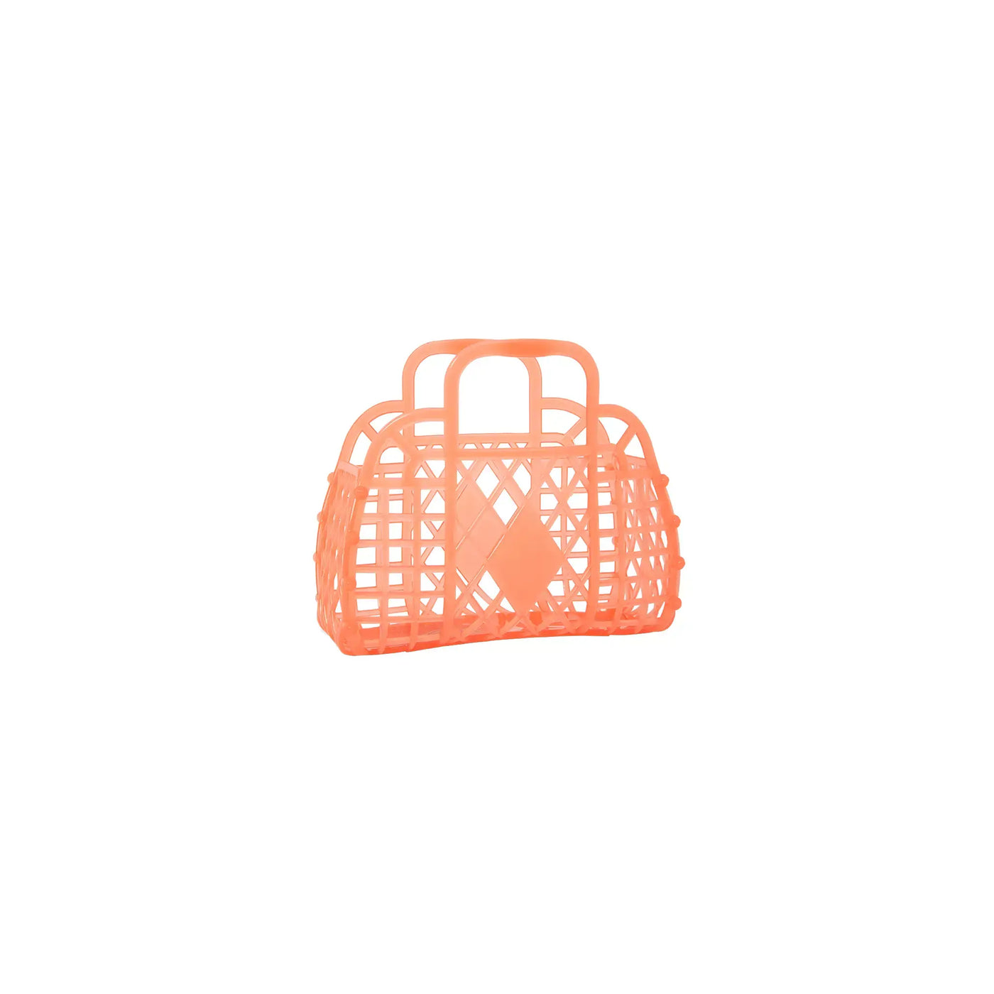Mini Retro Basket - Neon Orange