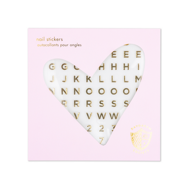 Say Everything Gold Nail Stickers
