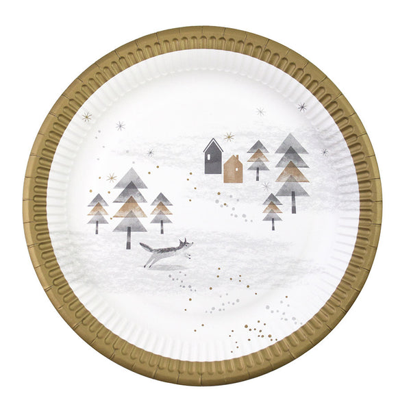 Nordic Winter Paper Plates