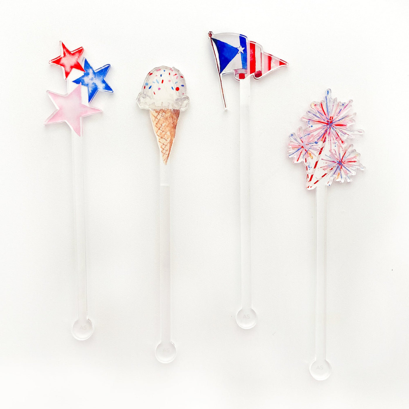 Star-Spangled Summer Acrylic Stir Sticks