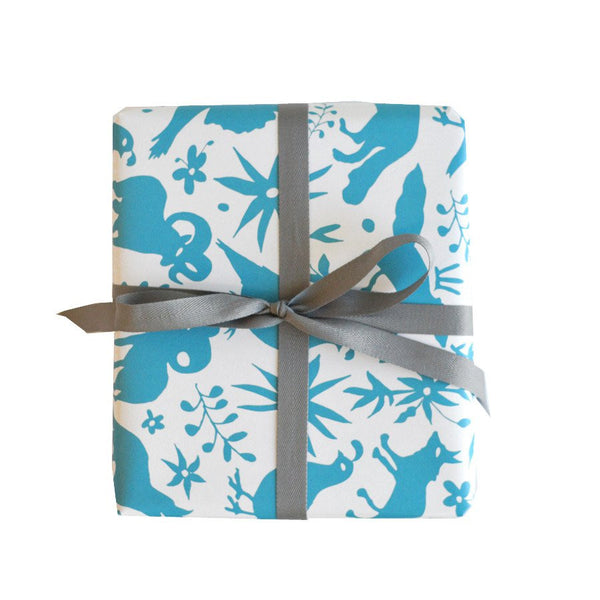 Blue Otomi Gift Wrap