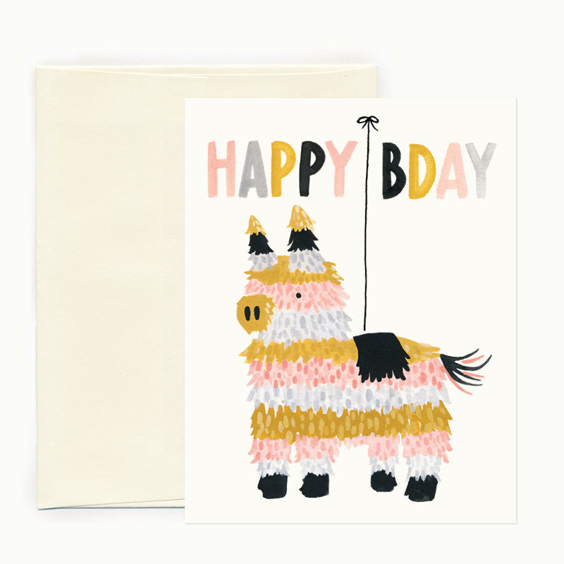 Piñata Birthday Card