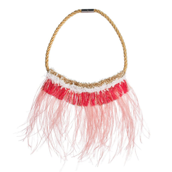 Magical Feather Fringe Necklace