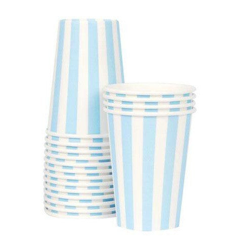 Powder Blue Paper Cups
