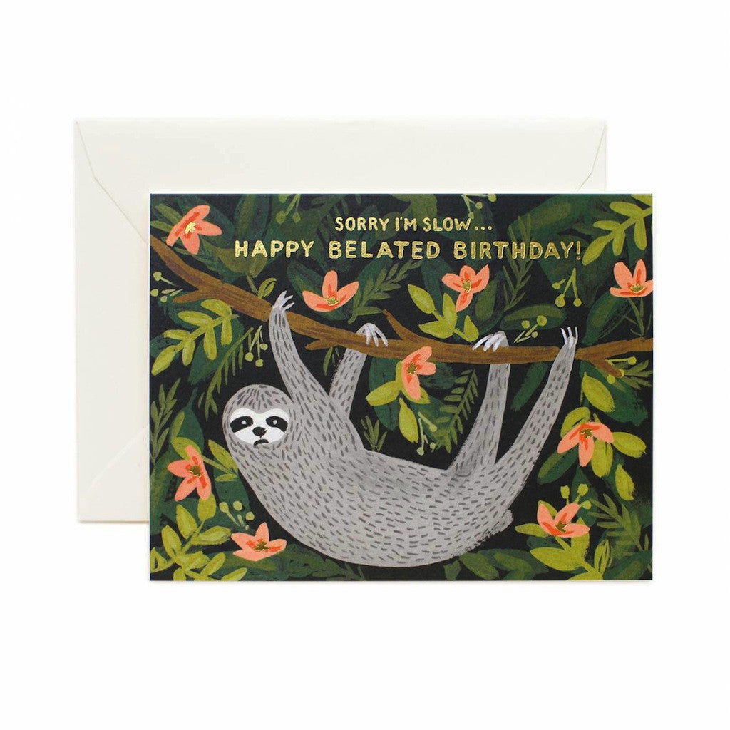 Sloth Belated Birthday